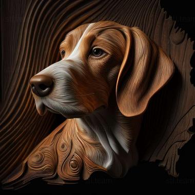 3D model Small Swiss Hound dog (STL)